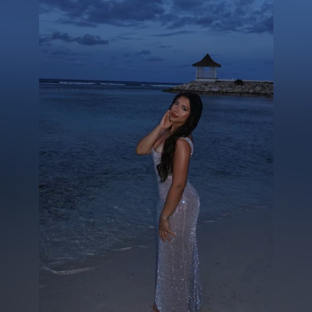 Petra Maxi Dress in Silver from Babyboo